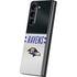 NFL Baltimore Ravens White Striped Galaxy Z Fold5 5G Skin